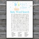 Stork nest Baby Shower Word Search Game,Stork nest Baby shower games,INSTANT DOWNLOAD--210