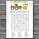 Toy train Baby Shower Word Search Game,Toy train Baby shower games,INSTANT DOWNLOAD--198
