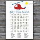 Toy helicopter Baby Shower Word Search Game,Helicopter Baby shower games,INSTANT DOWNLOAD--197