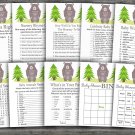 Bear baby shower games package,Bear baby shower games pack,9 Games,INSTANT DOWNLOAD-368