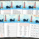Whale baby shower games package,Whale baby shower games pack,9 Games,INSTANT DOWNLOAD-147