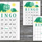 Dinosaur bingo game,Dino bingo card,birthday bingo games,60 Printable card,INSTANT DOWNLOAD--342