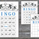 French Bulldog bingo game,birthday bingo games,60 Printable card,INSTANT DOWNLOAD--339