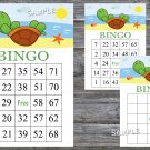 Turtle bingo game,Turtle bingo card,birthday bingo games,60 Printable card,INSTANT DOWNLOAD--334