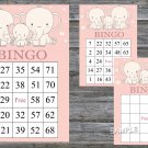 Elephant bingo game,Elephant bingo card,birthday bingo games,60 Printable card,INSTANT DOWNLOAD--306