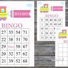 Toy Train bingo game,Toy Train bingo card,birthday bingo,60 Printable card,INSTANT DOWNLOAD--225