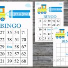Toy Train bingo game,Toy Train bingo card,birthday bingo,60 Printable card,INSTANT DOWNLOAD--224