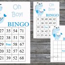Blue Dinosaur bingo game,Dinosaur bingo card,60 Printable card,INSTANT DOWNLOAD--207