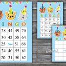 Cute animals bingo game,Cute animals bingo card,60 Printable card,INSTANT DOWNLOAD--175