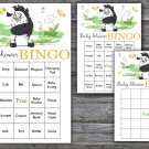 Zebra baby shower bingo cards,Safari baby shower game ,60 Prefilled Bingo Cards-323