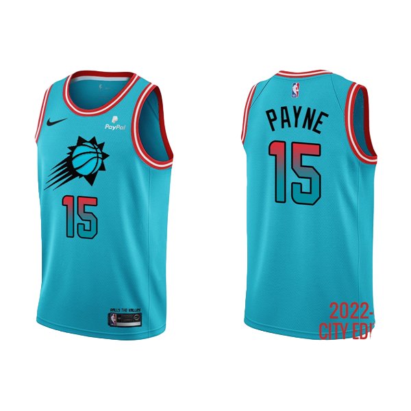 Men's Phoenix Suns #15 Cameron Payne Blue City Edition Stitched Basketball Jersey