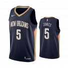 Men's New Orleans Pelicans #5 Herbert Jones Navy Icon Edition Stitched Basketball Jersey