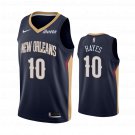 Men's New Orleans Pelicans #10 Jaxson Hayes Navy Icon Edition Stitched Basketball Jersey