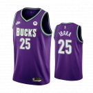MEN'S ADULT  Milwaukee Bucks #25 Serge Ibaka Purple Classic Edition Swingman Basketball Jersey