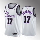 MEN'S ADULT Los Angeles Lakers #17 Dennis Schroder White City Edition Stitched Basketball Jersey