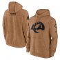 Pullover Hoodie Men's Los Angeles Rams 2023 Salute to Service Brown Color