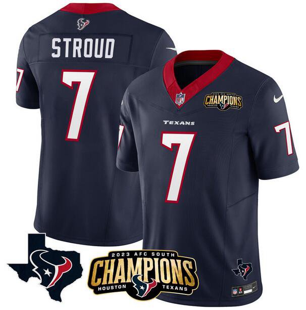 Men's Houston Texans #7 C.J. Stroud Navy Vapor Untouchable Limited Football Stitched Jersey