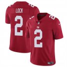 Men's New York Giants #2 Drew Lock Red Untouchable Football Stitched Jersey