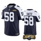 Men's Dallas Cowboys #58 Mazi Smith Navy/White Untouchable Football Stitched Jersey
