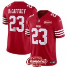 Men's San Francisco 49ers #23 Christian McCaffrey Red Untouchable Football Stitched Jersey