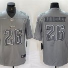Men's Philadelphia Eagles #26 Saquon Barkley Gray Untouchable Football Stitched Jersey