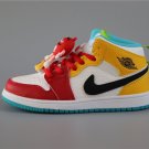 Youth Running Weapon Air Jordan 1 Red/White/Yellow Shoes 112