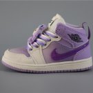 Youth Running Weapon Air Jordan 1 Purple/Cream Shoes 109