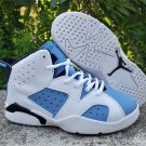 Youth Running Weapon Air Jordan 6 White/Blue Shoes 003
