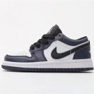 Youth Running Weapon Air Jordan 1 Black/White Low Top Shoes 078