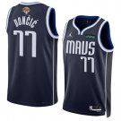 New Luka Doncic #77 Dallas Mavericks Finals 2024 Basketball Jersey Navy