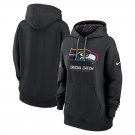 Pullover Hoodie Women's Seattle Seahawks 2024 Crucial Catch Club Black Color