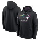 Pullover Hoodie Men's New England Patriots 2024 Crucial Catch Club Black Color