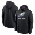 Pullover Hoodie Men's Philadelphia Eagles 2024 Crucial Catch Club Black Color