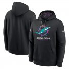 Pullover Hoodie Men's Miami Dolphins 2024 Crucial Catch Club Black Color
