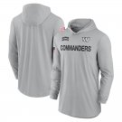 Men's Washington Commanders 2024 Salute to Service Club Fleece Pullover Hoodie Gray Color