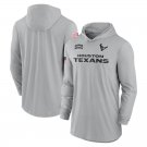 Men's Houston Texans 2024 Salute to Service Club Fleece Pullover Hoodie Gray Color