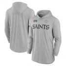 Men's New Orleans Saints 2024 Salute to Service Club Fleece Pullover Hoodie Gray Color