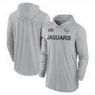 Men's Jacksonville Jaguars  2024 Salute to Service Club Fleece Pullover Hoodie Gray Color
