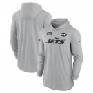 Men's New York Jets 2024 Salute to Service Club Fleece Pullover Hoodie Gray Color