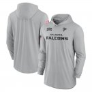 Men's Atlanta Falcons 2024 Salute to Service Club Fleece Pullover Hoodie Gray Color