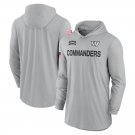 Men's Washington Commanders 2024 Salute to Service Club Fleece Pullover Hoodie Gray Color