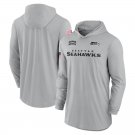 Men's Seattle Seahawks 2024 Salute to Service Club Fleece Pullover Hoodie Gray Color