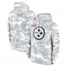 Men's Pittsburgh Steelers 2024 Salute to Service Club Fleece Pullover Hoodie - Arctic Camo