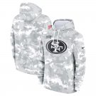 Men's San Francisco 49ers 2024 Salute to Service Club Fleece Pullover Hoodie - Arctic Camo