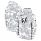 Men's Chicago Bears 2024 Salute to Service Club Fleece Pullover Hoodie - Arctic Camo