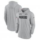 Men's Green Bay Packers 2024 Salute to Service Club Fleece Pullover Hoodie Gray Color