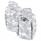 Men's Baltimore Ravens 2024 Salute to Service Club Fleece Pullover Hoodie - Arctic Camo