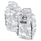 Men's Green Bay Packers 2024 Salute to Service Club Fleece Pullover Hoodie - Arctic Camo