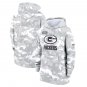 Pullover Hoodie Women's Green Bay Packers 2024 Salute To Service Club Fleece - Arctic Camo