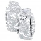 Pullover Hoodie Women's Philadelphia Eagles 2024 Salute To Service Club Fleece - Arctic Camo